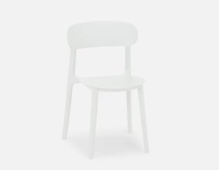 ATLANTA - indoor/outdoor dining chair - White