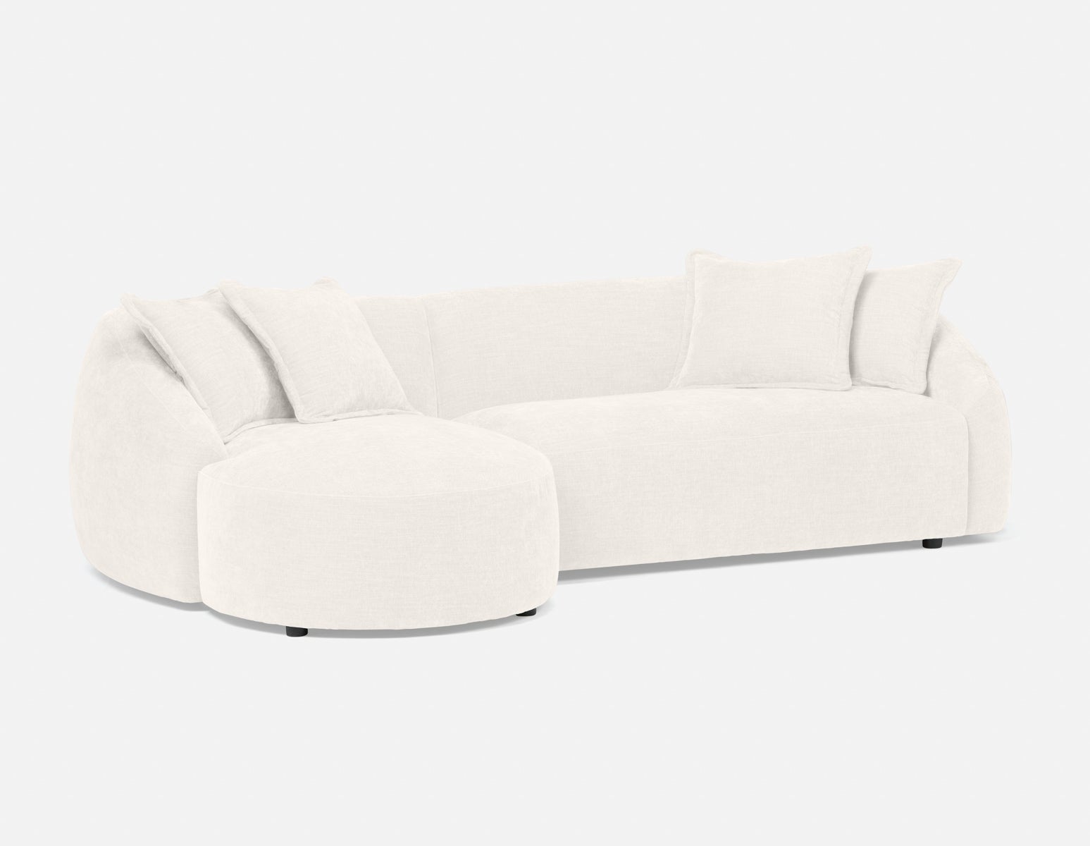 DOYER - modern left-facing sectional sofa - Beige