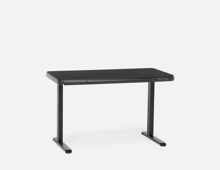 JETSON - 2-stage single motor electric desk 120 cm - Black