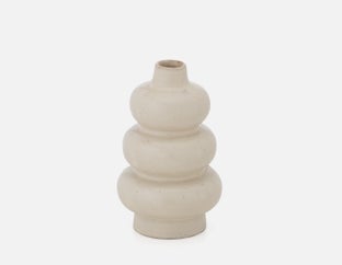 OLINA - ceramic vase 25cm - White