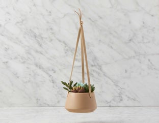 BILL - hanging artificial potted plant 14 cm - Terracotta