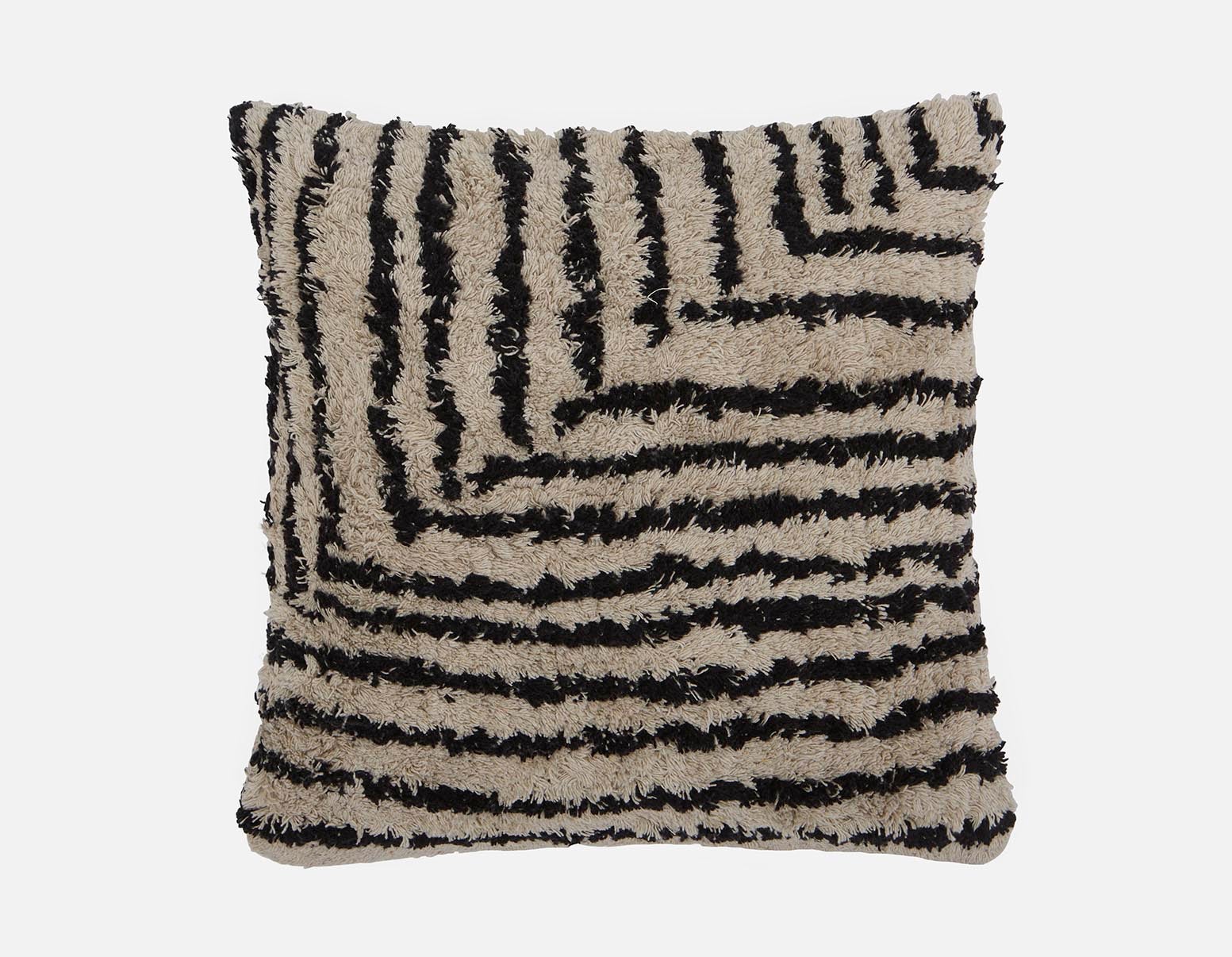 MYLES - cushion 45 cm x 45 cm - Black/White