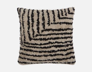 MYLES - coussin 45 cm x 45 cm - Noir/blanc