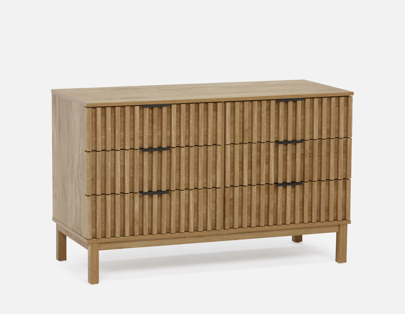 RIONA - japandi style 6-drawer dresser - Natural