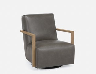 SELBY - chaise d'appoint pivotante - Gris