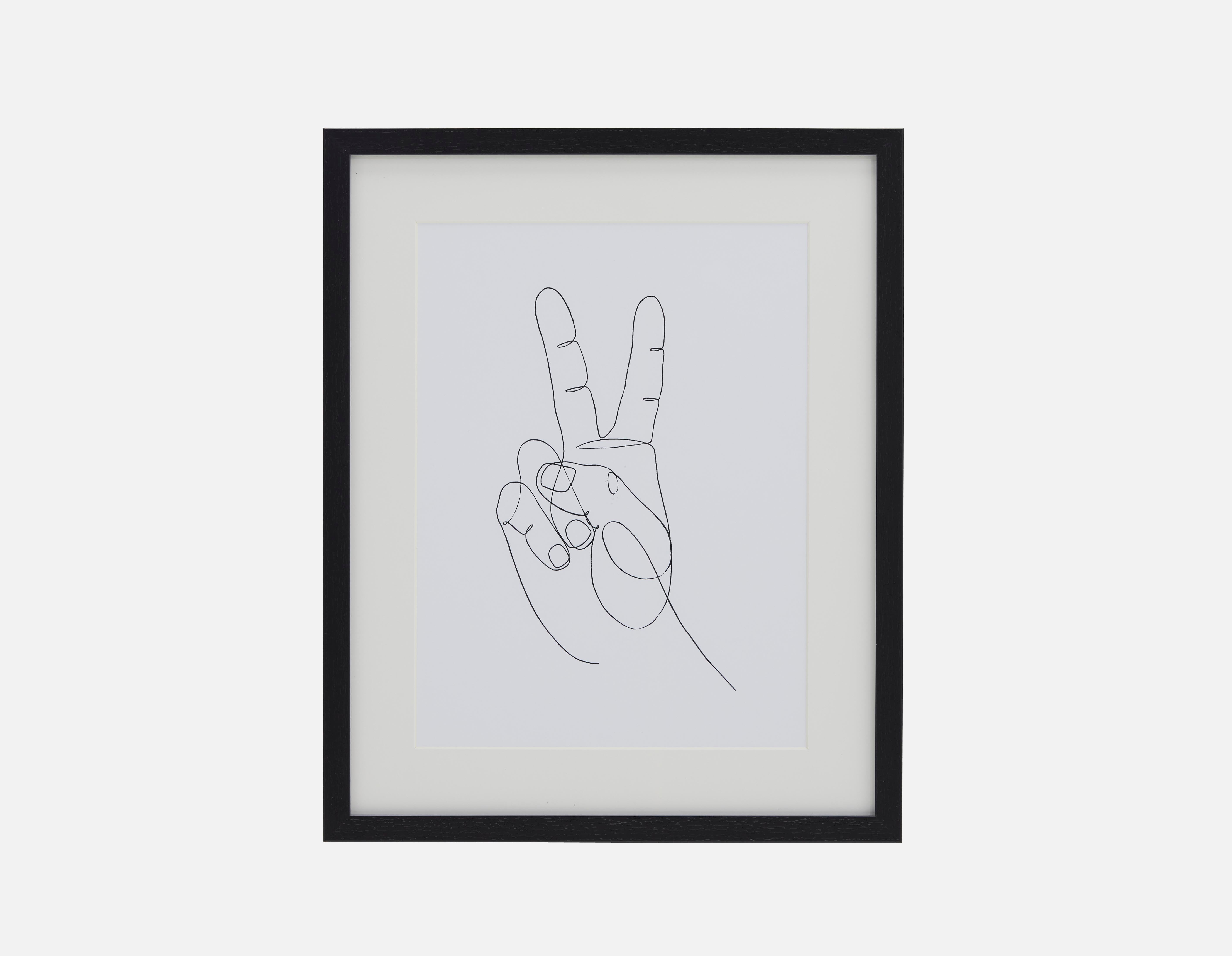 PAIX - giclée encadrée 43 cm x 53 cm - Multi