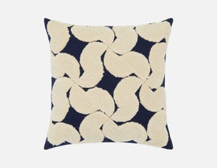 ALARA - coussin 45cm x 45cm - Bleu foncé