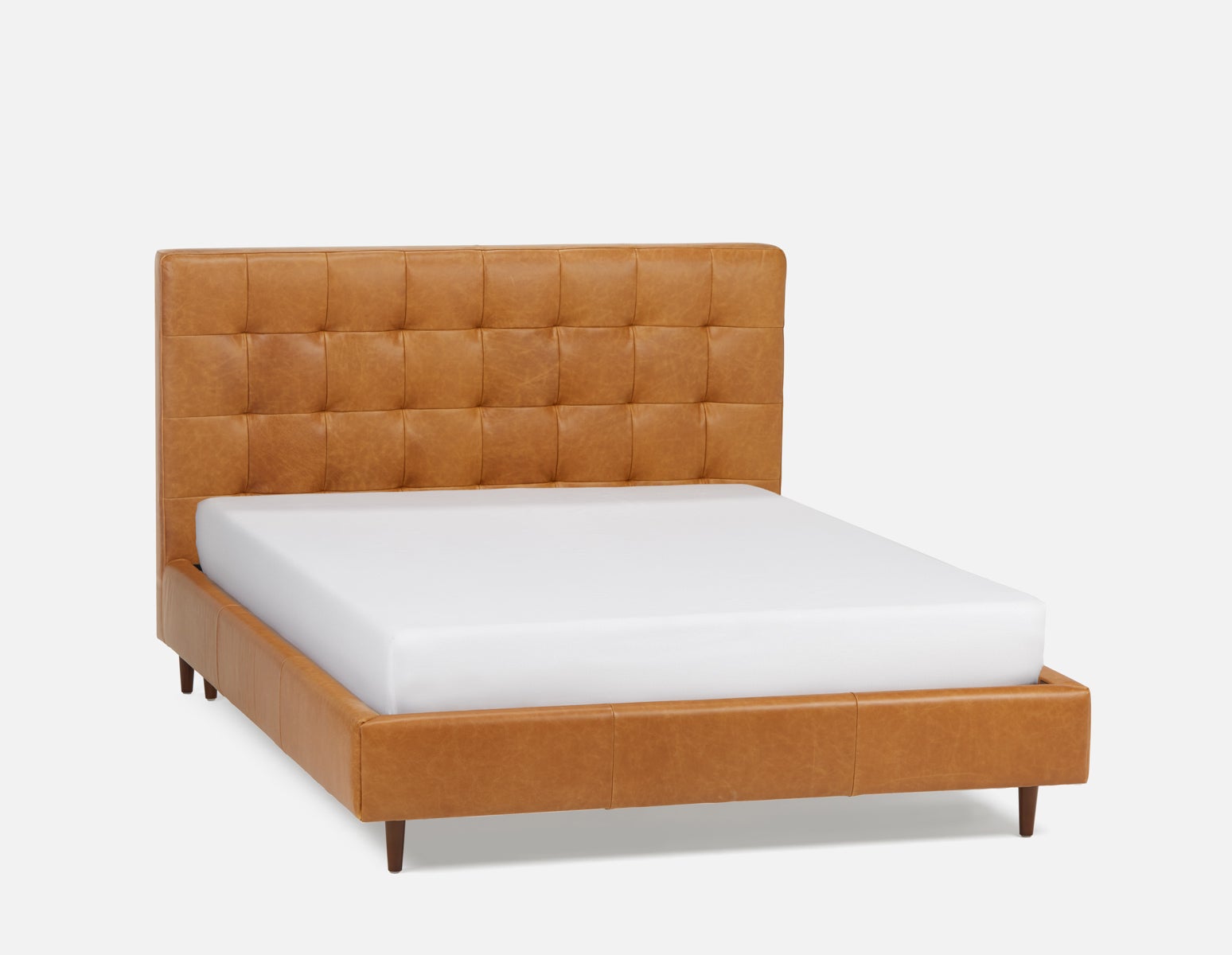 KINSEY leather queen size bed undefined
