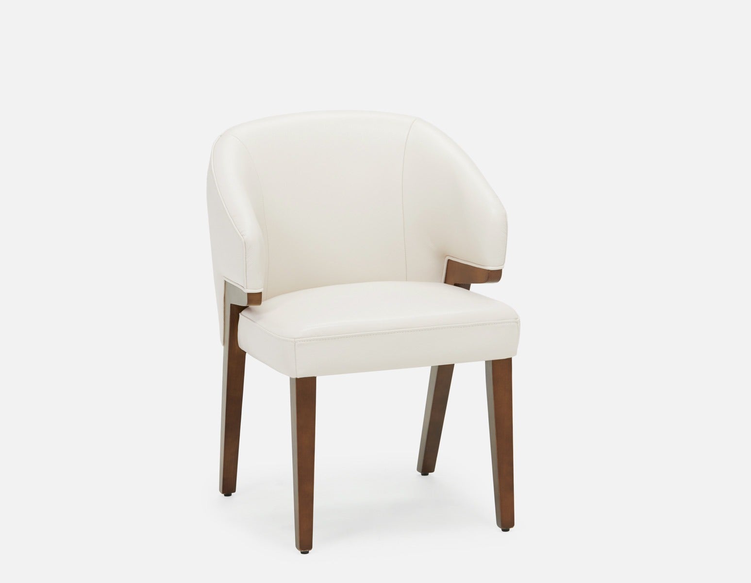 AKSEL - leather dining chair - Beige