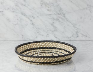 DEBBIE - plateau en tissage d’herbes 40 cm - Naturel