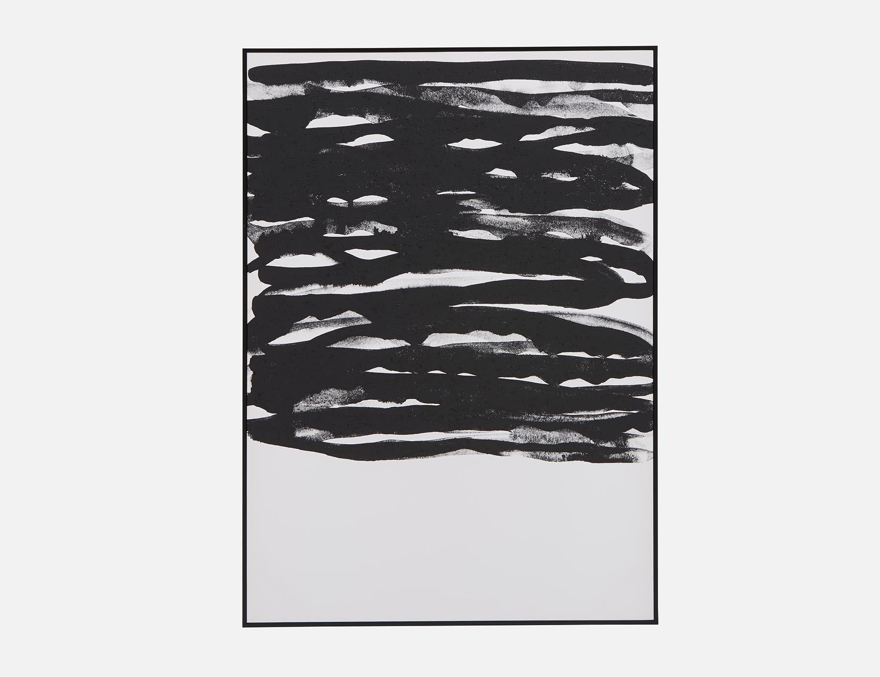 MUSTA - tableau encadré 102 cm x 142 cm - Noir/blanc