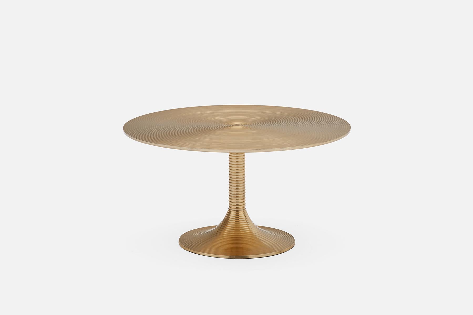 SPIRA - aluminum coffee table 77 cm - Gold