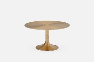 SPIRA - aluminum coffee table 77 cm - Gold