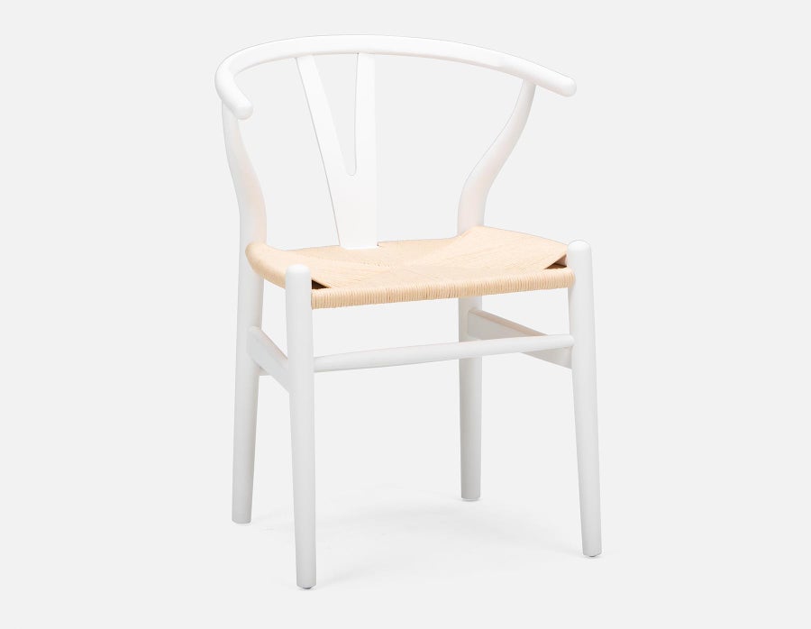 DENMARK chaise de salle à manger en bois d'hêtre et en corde tissée undefined