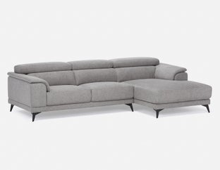 VENTURA - modern right-facing sectional sofa - Dark Grey