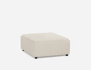OLISA - contemporary coffee table ottoman - Beige