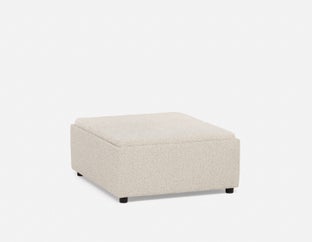 OLISA - pouf et table basse contemporain - Beige