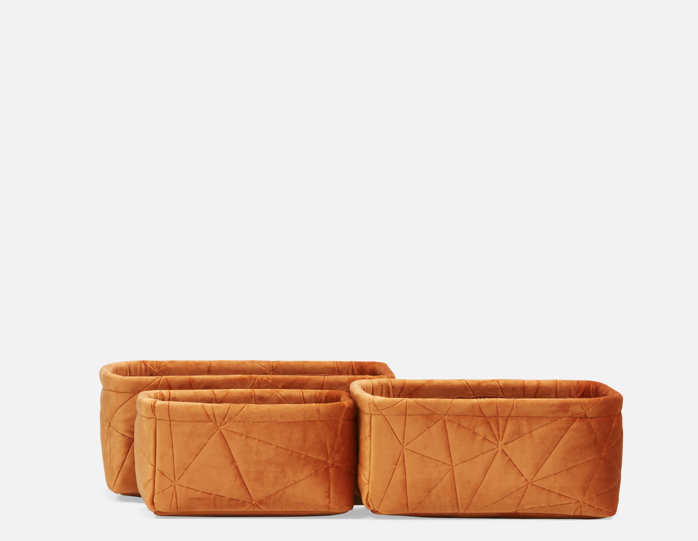 BEHALTER - ensemble de 3 paniers - Rouille