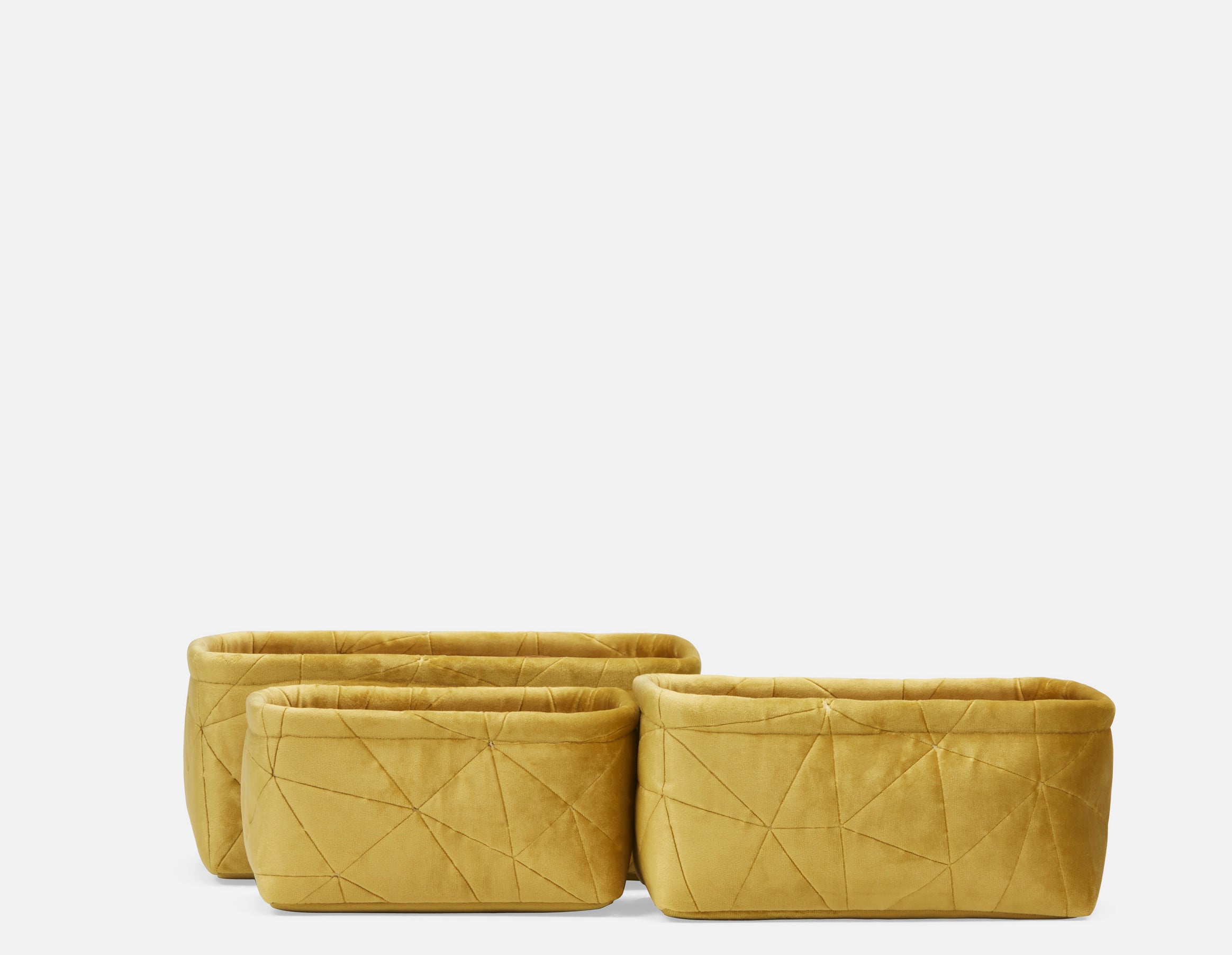 BEHALTER - ensemble de 3 paniers - Jaune
