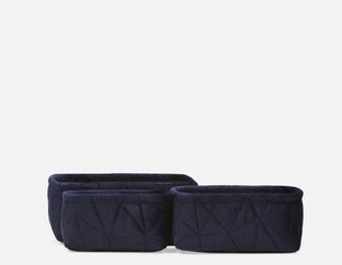 BEHALTER - set of 3 baskets - Blue