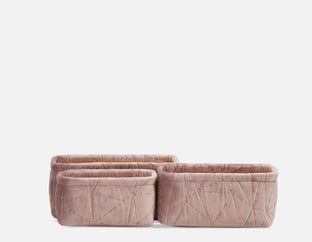 BEHALTER - ensemble de 3 paniers - Rose