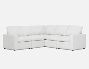 LEONIA - contemporary sectional sofa - Cream