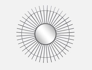 HELIOS - mirror 101 cm - Gunmetal