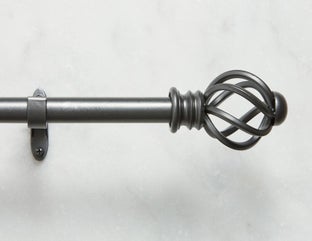 BRUXELLES - curtain rod set - Charcoal