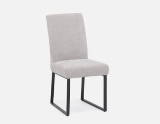JASON - chaise de salle à manger industriel moderne - Gris
