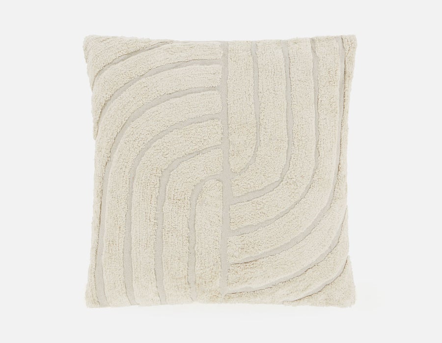 PURI coussin touffeté en coton 32" x 32" undefined
