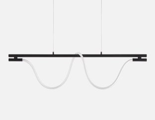 FLINT - suspension à intensité variable 120 cm - Noir