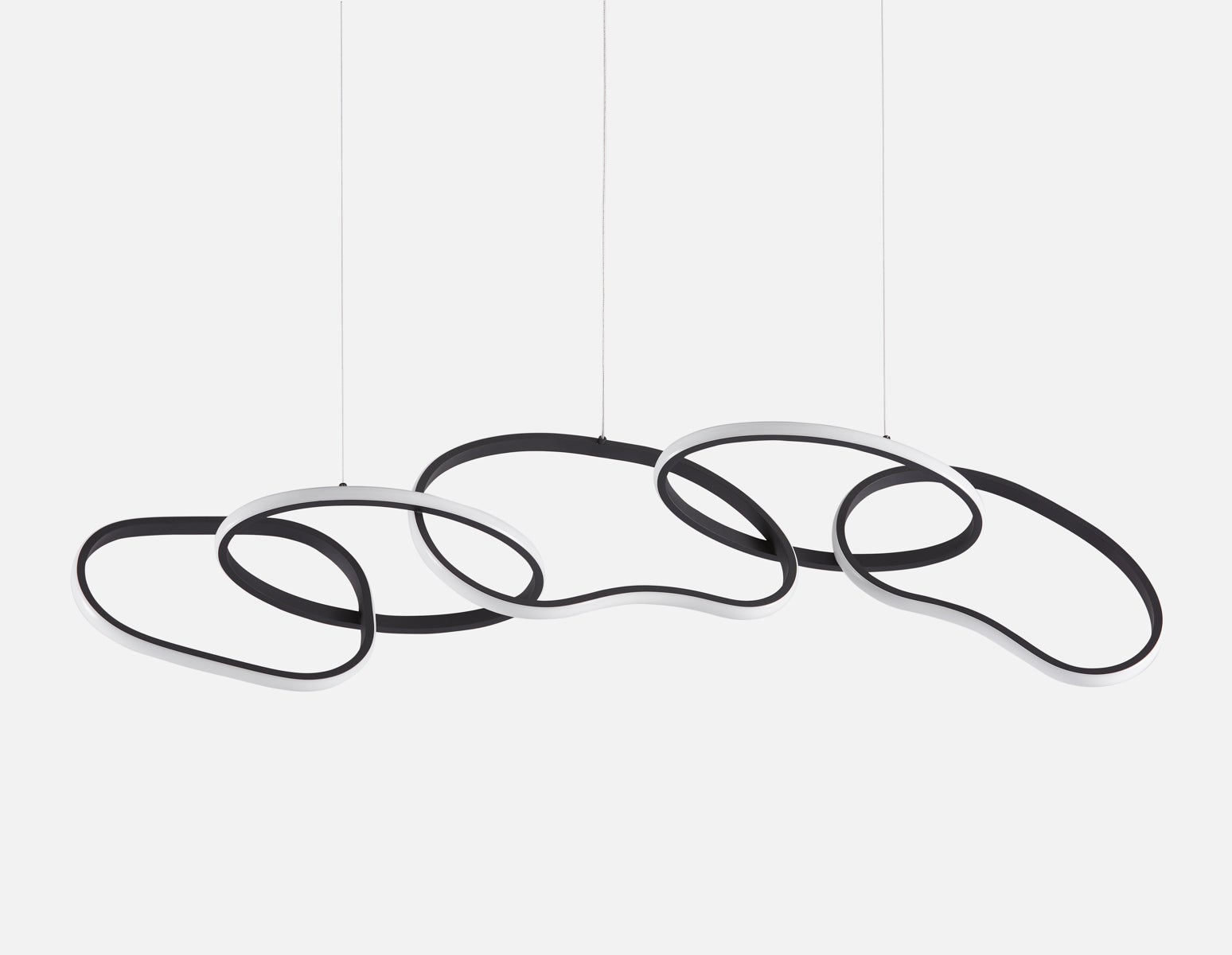 ULANI - contemporary dimmable pendant 120 cm - Black