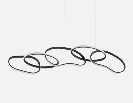 ULANI - Suspension contemporaine à intensité variable 120 cm - Noir