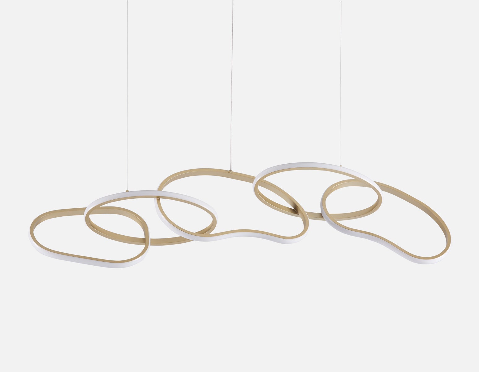 ULANI - contemporary dimmable pendant 120 cm - Brass