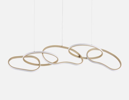 ULANI - Suspension contemporaine à intensité variable 120 cm - Laiton