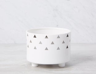 ALMA - planter 19 cm - White