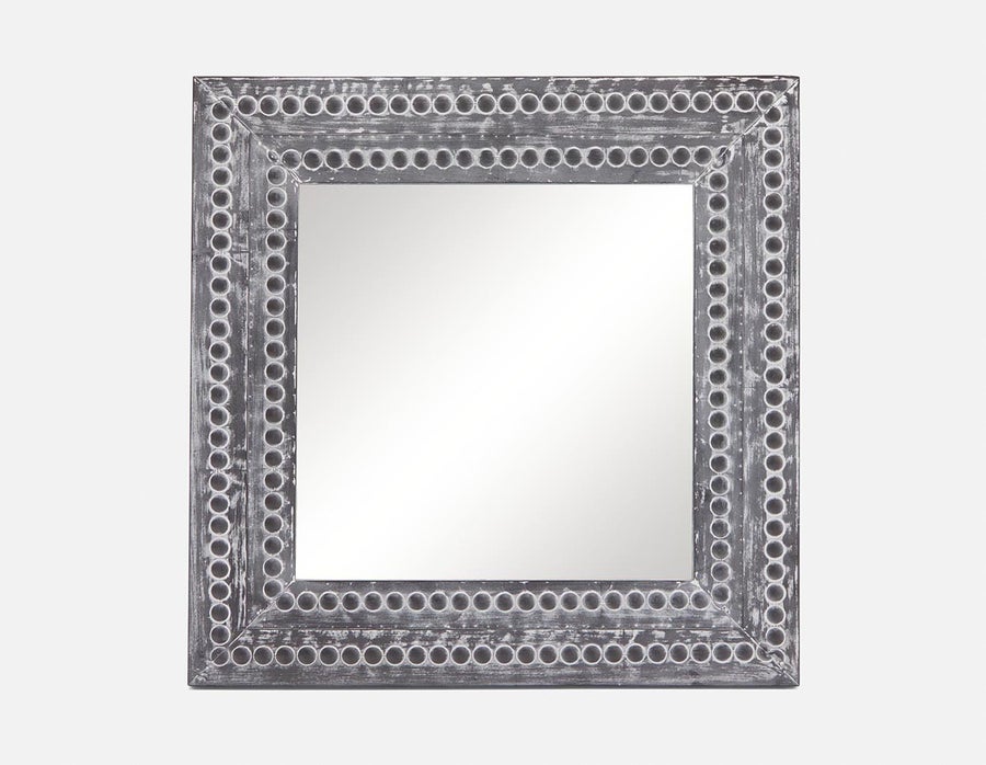 LELAND iron framed mirror 98 cm x 98 cm undefined