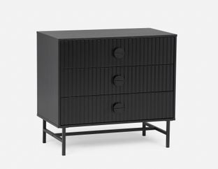 MONTANA - modern 3-drawer dresser - Black