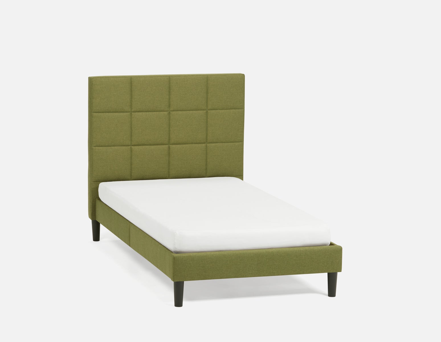 MARVELL - modern twin size bed - Moss