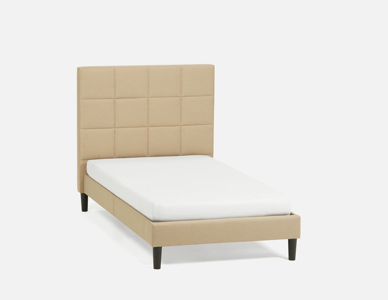 MARVELL - modern twin size bed - Taupe