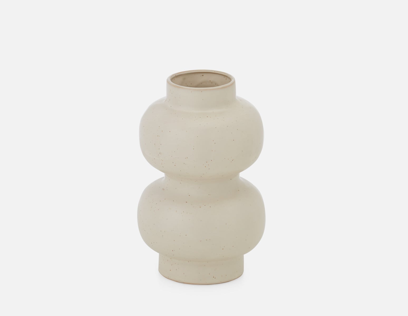 OLINA - ceramic vase 25cm - White
