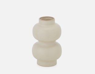 OLINA - ceramic vase 25cm - White