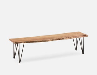 RENO - solid acacia wood bench - Natural