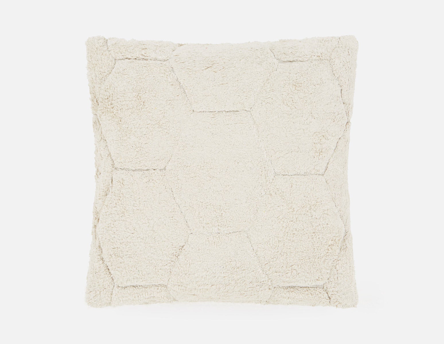 JALOR - coussin touffeté en coton 24" x 24" - Naturel