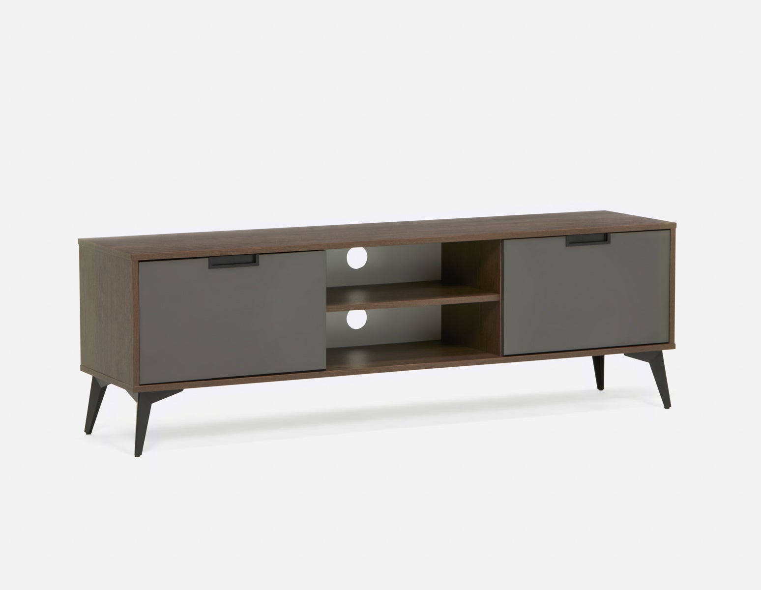 OZZY - contemporary media unit - Walnut