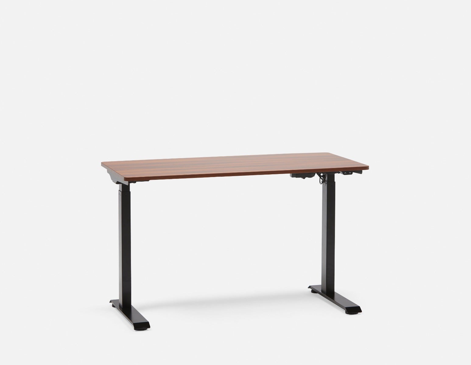 LEVER - 2-stage single motor electric desk 120 cm (top included) - Walnut