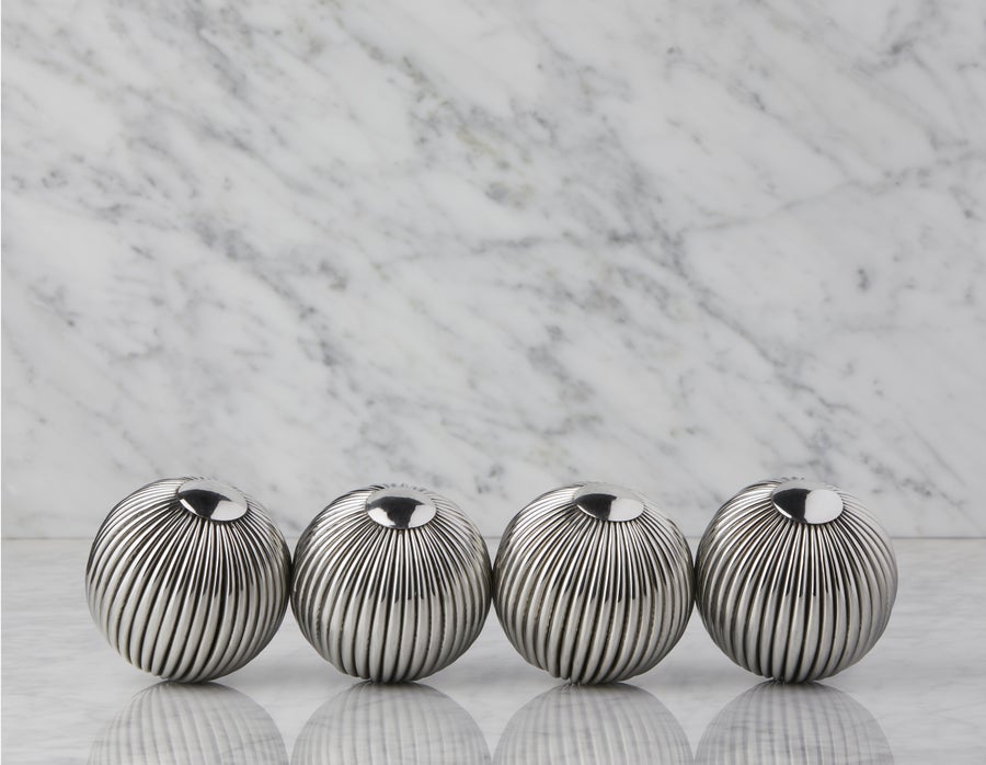 BASILE ensemble de 4 boules décoratives 10 cm undefined