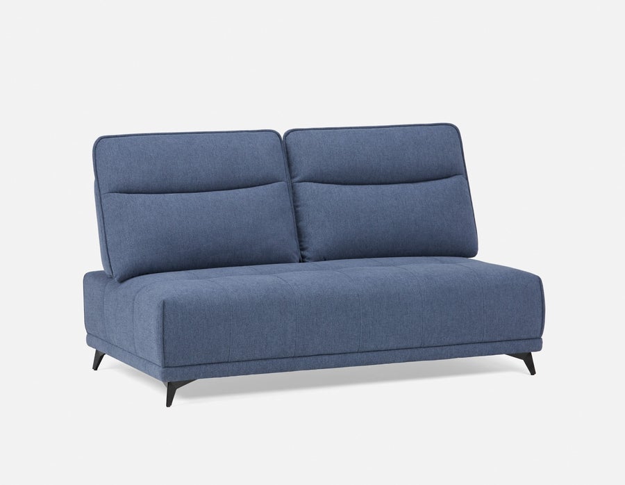 SIMON modern contemporary armless loveseat with adjustable backrest undefined