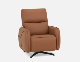 JASPER - modern contemporary power-reclining armchair - Caramel