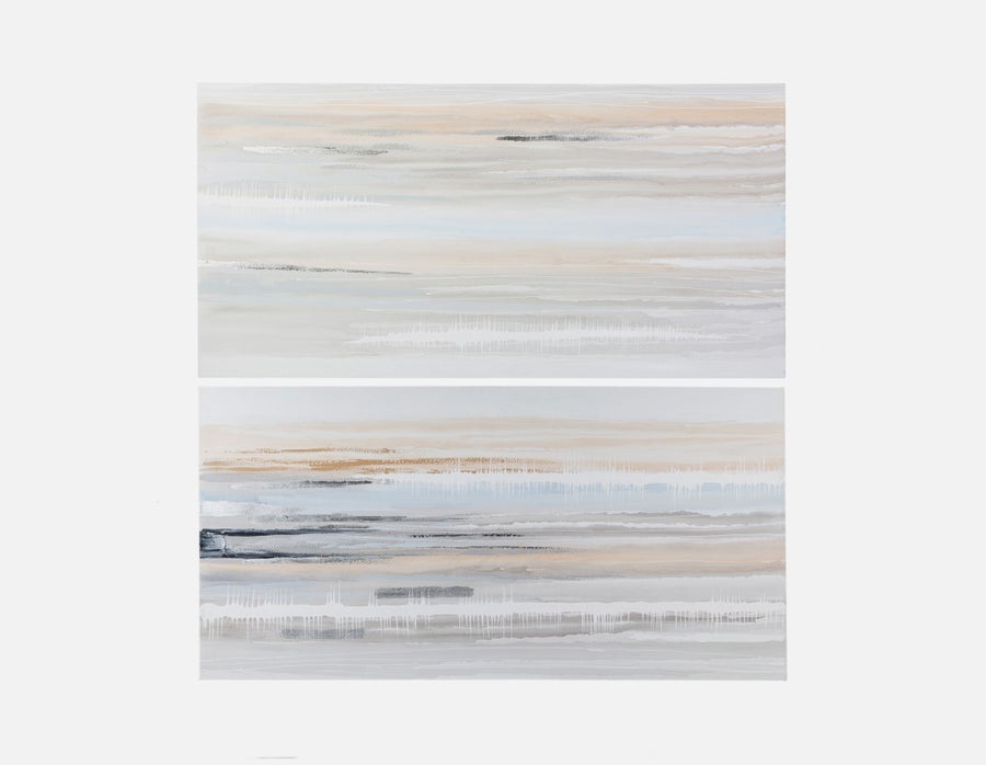 EMERIC ensemble de 2 tableaux faits à la main 200 cm x 200 cm undefined